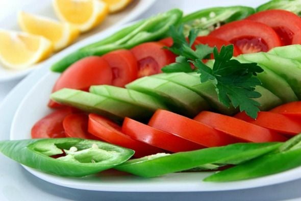 Domates salatalık söğüş